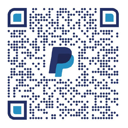 Scannable QR code to make donations on PayPal
