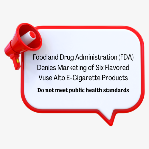 FDA Denies marketing of e-cigarettes