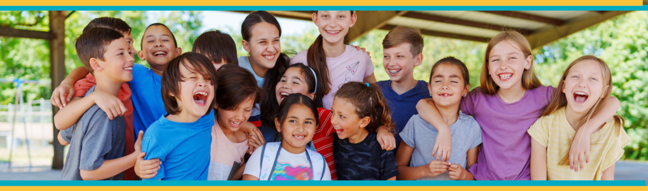 group of kids of various ages and ethnicities