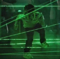 kid in lasers